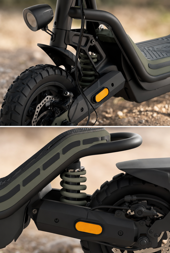 Double suspension ajustable