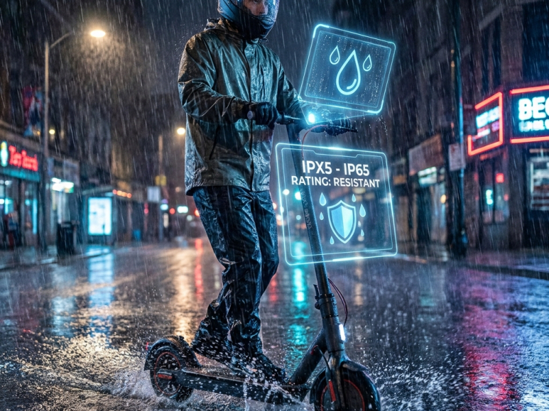 Rouler sous la pluie : ce que signifie vraiment l'indice IP (IPX5, IP65)